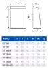EXT 125  Kültéri centrifugális ventilátor visszacsapó szeleppel. 230 V 28 W max. 269 m3/h, 259 Pa