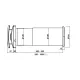DYREC DUO 150 Telescopic Pipe, adjustable 250–1000 mm, d=158 mm