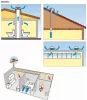 DOME 200 BA Mini roof fan with frame, Max. 794 m³/h, 503 Pa, 110W IPX5, max. +60°C