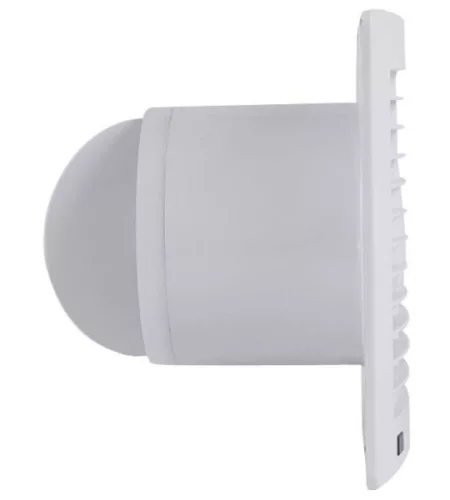 AXY STYLE 100 PRO Base axiál ventilátor pillangószeleppel, d=98, 95m3/h, 14W, 40Pa, LED, ErP