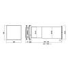 DYREC DUO 150 MHY Heat Recovery Unit, 35/50/70 m³/h, 24-hour operation, timer, intelligent humidity control, d=158 mm
