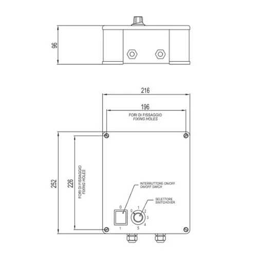 RVM/2 speed controller, 230 V, transformer type, 4 A