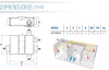 Multibox EC 3×80/125 central ventilation unit, 460 m³/h, 85W, 0.77A