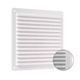 Plastic grille with mesh 225×225 mm ECO-AIR white