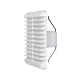 Plastic grille 238×238 mm with mesh, spring mounted (pipe 160/200)