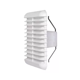   Plastic grille 166×166 mm with mesh, spring mounted (pipe 80/125)
