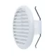 Plastic round grille d=145 mm with mesh, spring mounted (pipe 80/125)