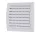 Adjustable / lockable plastic grille d=100 white ABS