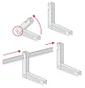 Klímatartó állítható  450x400x800,  110kg  TÜV  (B08794-051)