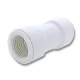 Merev-flexibilis csőcsatlakozó idom pvc 20/20mm, fehér színű