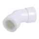 Merev csőhöz 45'-os könyök idom pvc 25mm fehér színű