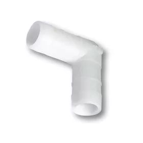 Könyök spirál csőhöz 18mm, fehér