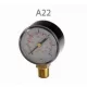Pressure Gauge Clock ABS 50 mm 1/4"