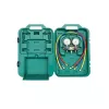 REFCO BM2-3-DS-R32 manométer csaptelep 3 tömlővel, R32/R410A, műanyag kofferban