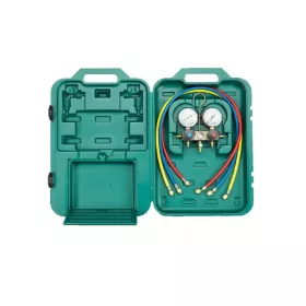   REFCO BM2-3-DS-R32 manométer csaptelep 3 tömlővel, R32/R410A, műanyag kofferban