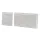Plastic grille 225×225 mm right-side element (DX)