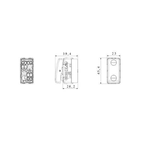 Nyomógomb 1P NA+NA 10A IP41 GW20521