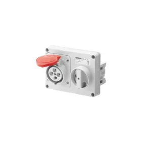   Reteszelt Vízszintes Csatlakozó Aljzat 3P+T 32A IP44 GW66119