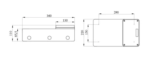 2 Férőhelyű Moduláris Doboz 16/32A IP55 GW66691