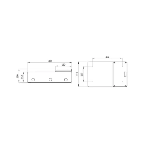 3 Férőhelyű moduláris Doboz 16/32A IP55 GW66694