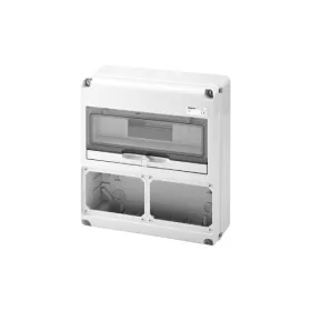   Kombinált Ipari Elosztószekrény 12 DIN modulos 2 kivágott mezővel IP65 GW68006