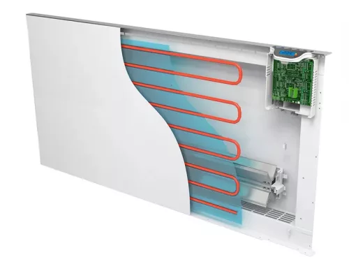 Beltéri fűtőpanel LCD kijelzővel "Klíma", 230V,1000W, IP24, 3 üzemmód + heti programozás