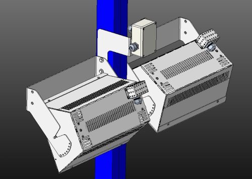 HATHOR DEEP Infra hősugárzóhoz oszlop konzol
