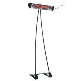   "STELO-2" univ. állvány, infra hősugárzóhoz 2,1 m. fekete