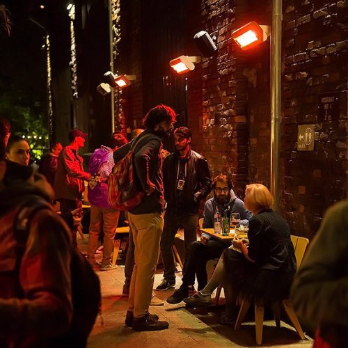 HATHOR Infra hősugárzó 2x2000W 2*9A IP55 (arany)