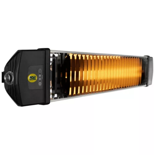 IRIS Infra hősugárzó 1800W, IP65, FEKETE kapcsolóval és vezetékkel, falitartóval