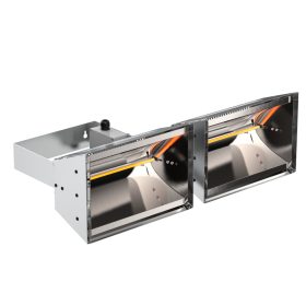   HATHOR DEEP Infra hősugárzó 2x2000W, IP55, 220-240V 50-60Hz (vízszintes)