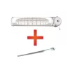QH3012 Quartz radiant heater with 2-level pull switch, 600W–1200W