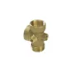 Brass connector L=72 5 ut  1" external + 2*1" internal + 1/4" internal + 1/4" external