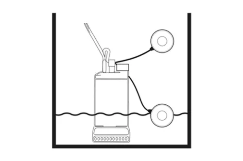 SMALL Float Switch Filling/Emptying PVC 